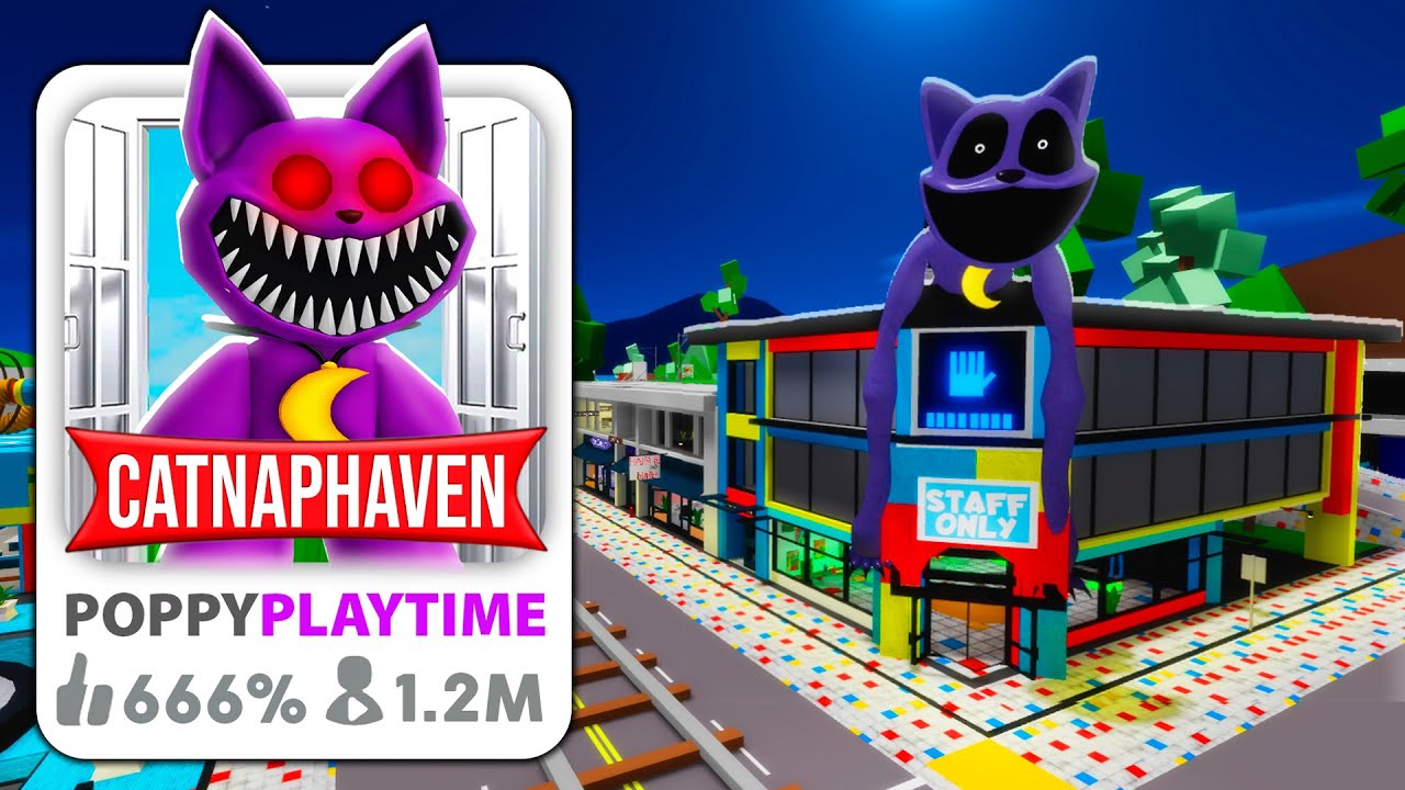 I CREATED Brookhaven for CATNAP from Poppy Playtime 3!