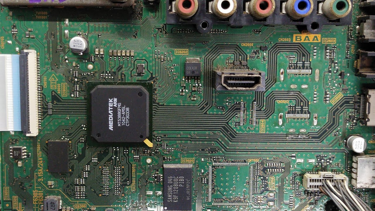 Sony Lcd led Tv No power indicator Set Dead Repair #power supply ok