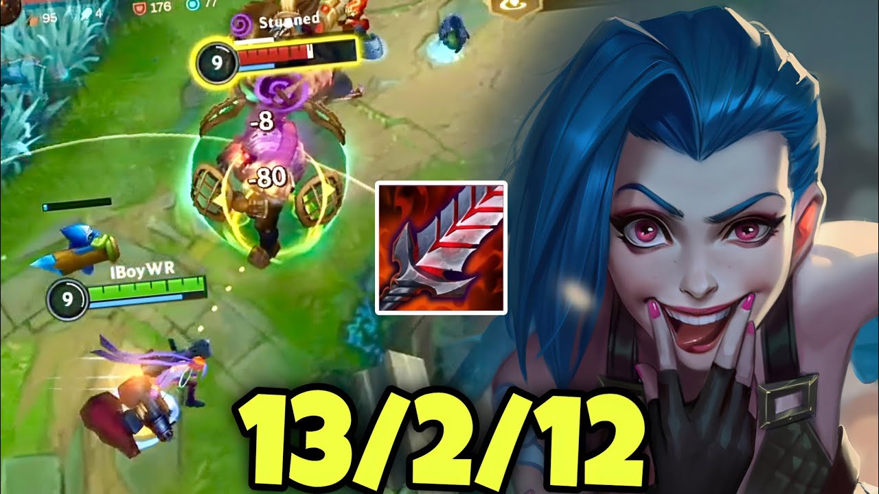 WILD RIFT ADC // THIS JINX TOO STORENG WITH THIS BUILD AND RUNES IN PATCH 6.0E GAMEPLAY!
