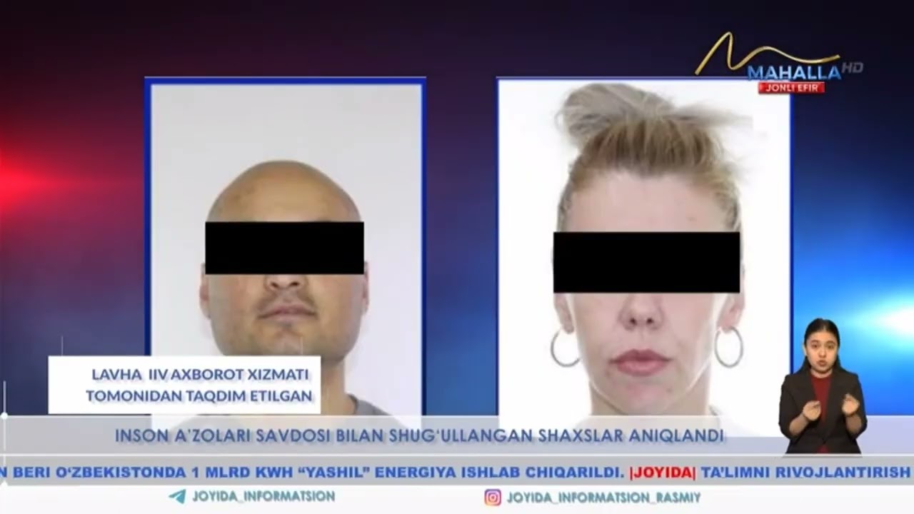Inson aʼzolari savdosi bilan shugʻullangan shaxslar aniqlandi (Toshkent)