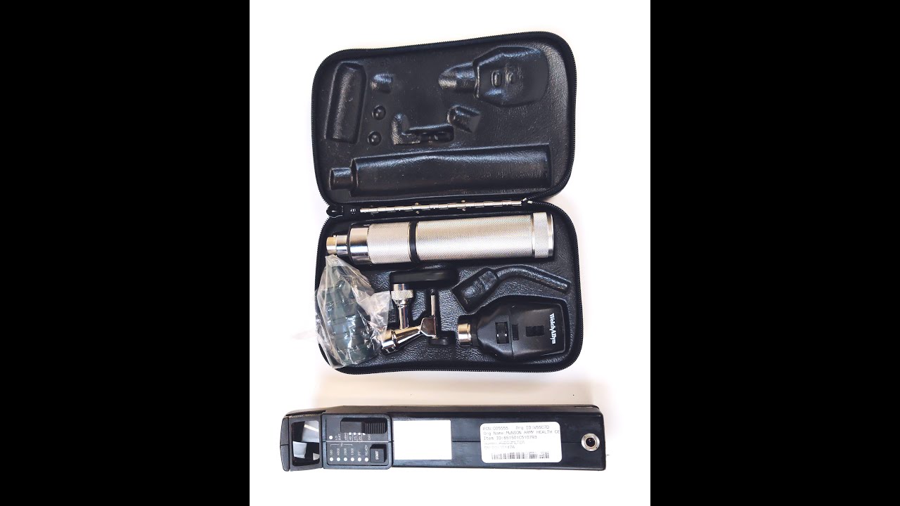 Welch Allyn 97170 3.5 V Halogen HPX Diagnostic Set w/ 23300 Audioscope & heads