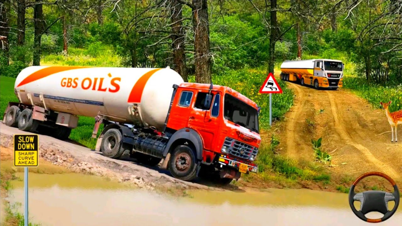 Oil Tanker Offroad Village Driving Game 3D - Android Gamepaly 2026