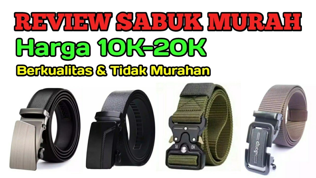 Review Sabuk/ Ikat Pinggang Pria Murah Meriah. Ga Nyesel Beli Banyak 👍👍