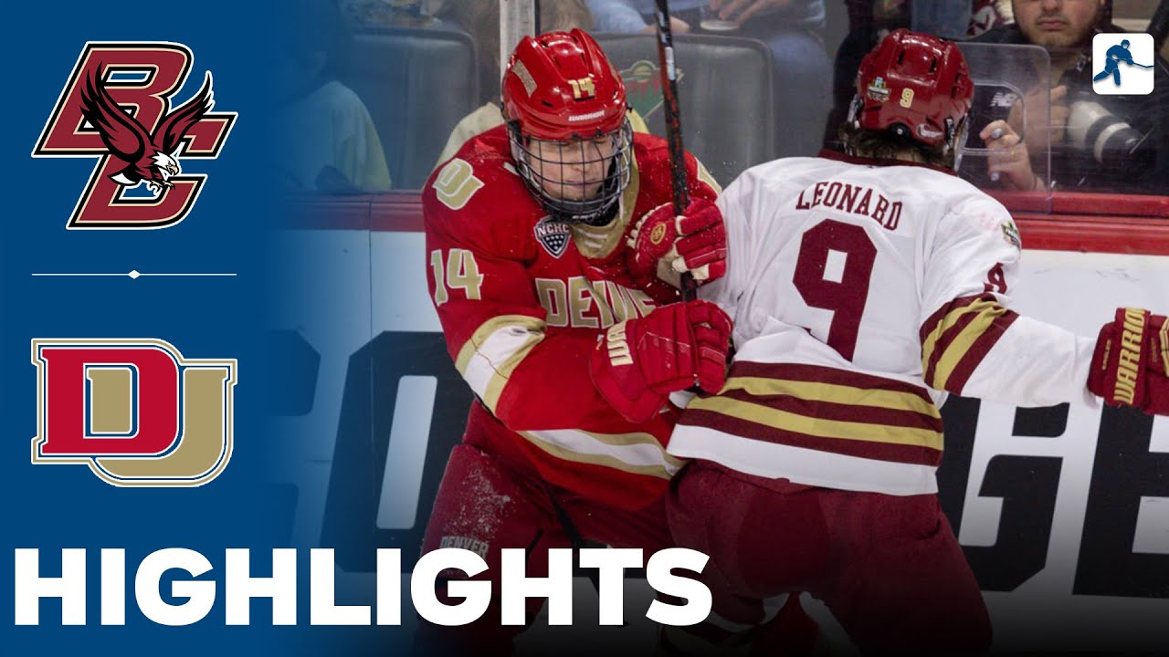 Boston College vs Denver | NCAA Hockey Frozen Four Final | Highlights - April 13, 2024