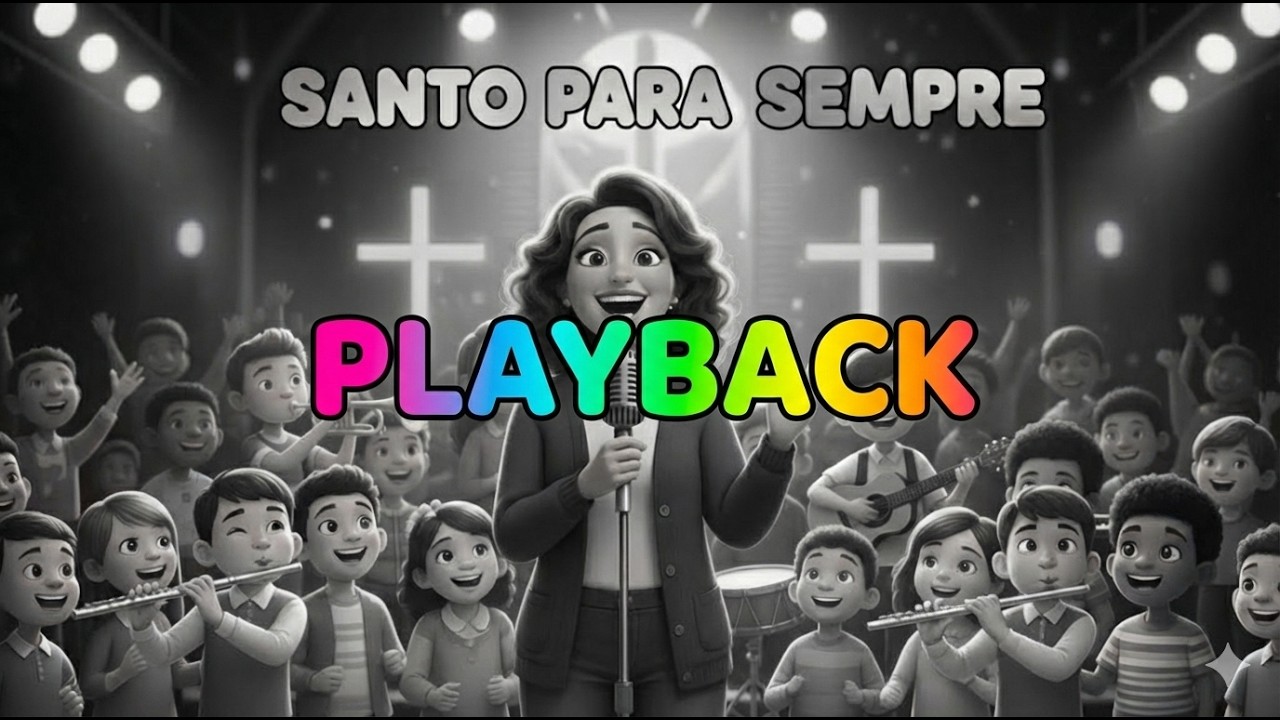 [PLAYBACK] SANTO PARA SEMPRE de Gabriel Guedes | Versão Infantil | Versão Kids