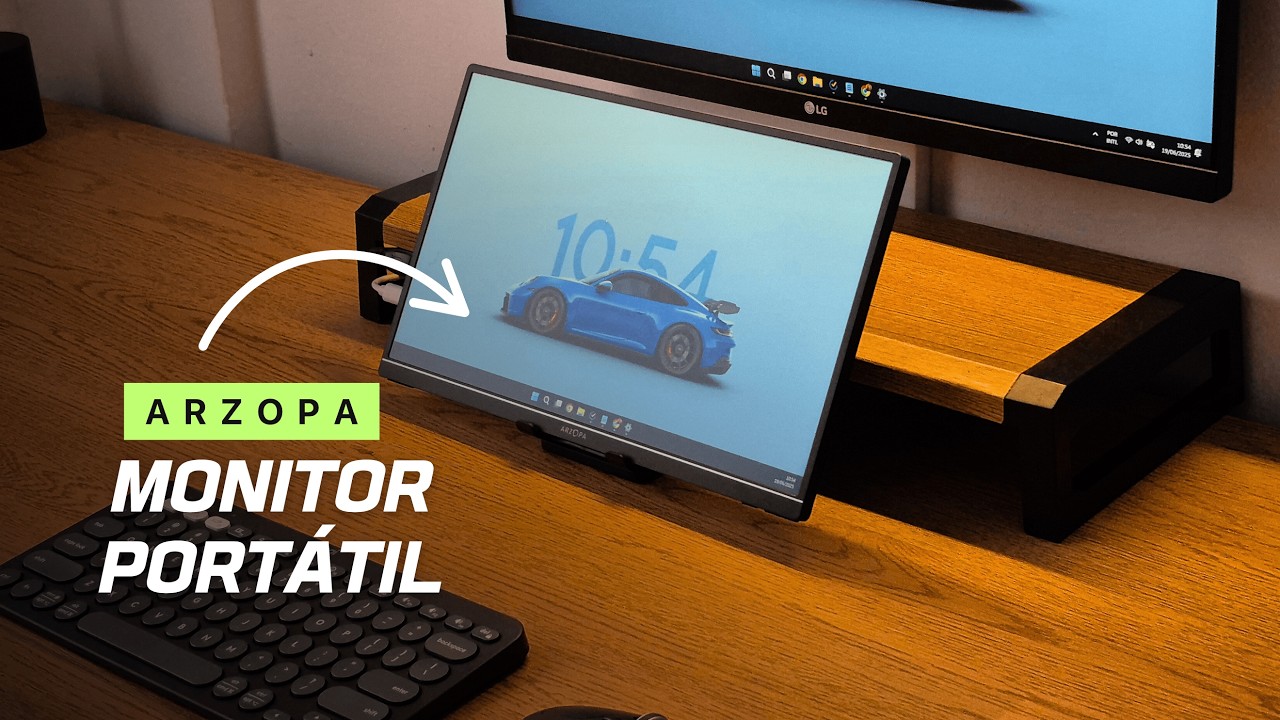 MONITOR PORTÁTIL ARZOPA: Produtividade em DOBRO!