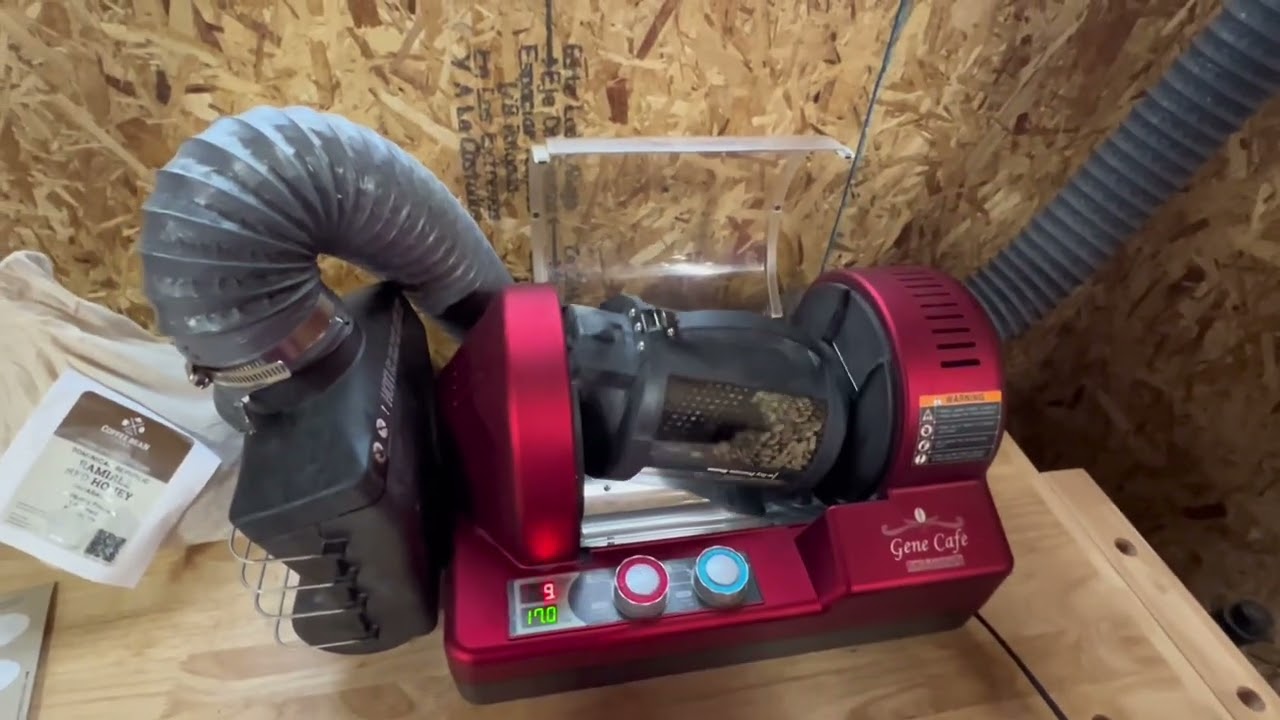 Roasting coffee in a Gene Cafe roaster