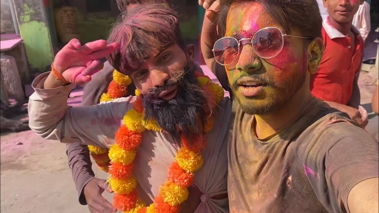 Happy Holi 🫡🫟💕                                              #newvlog #holi #holivideo #enjoy oy
