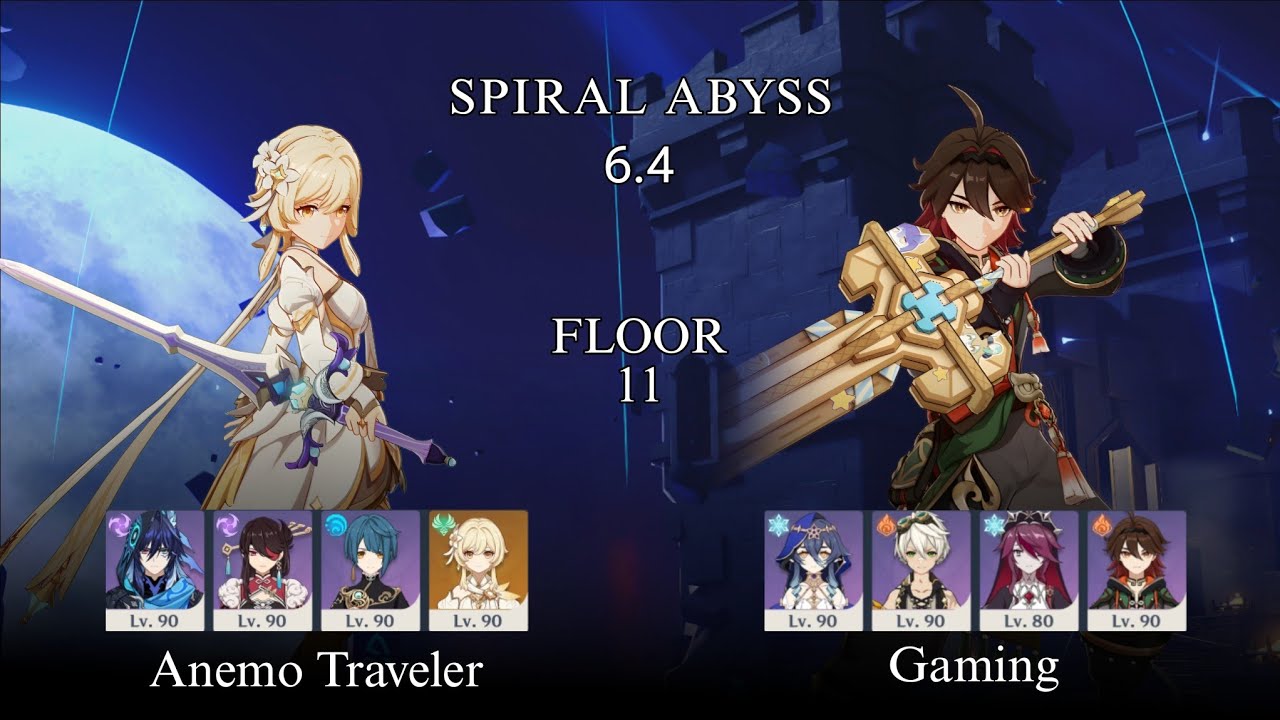F2P | Anemo Traveler || Gaming | Spiral Abyss 6.4 | Floor 11 | Genshin Impact