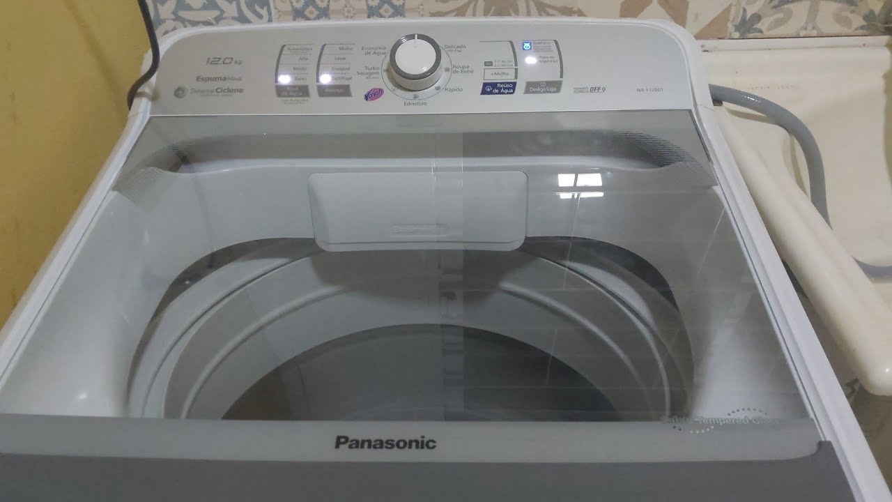 LAVADORA DE ROUPAS PANASONIC 12KG NA-F120B1  |  USANDO PELA PRIMEIRA VEZ