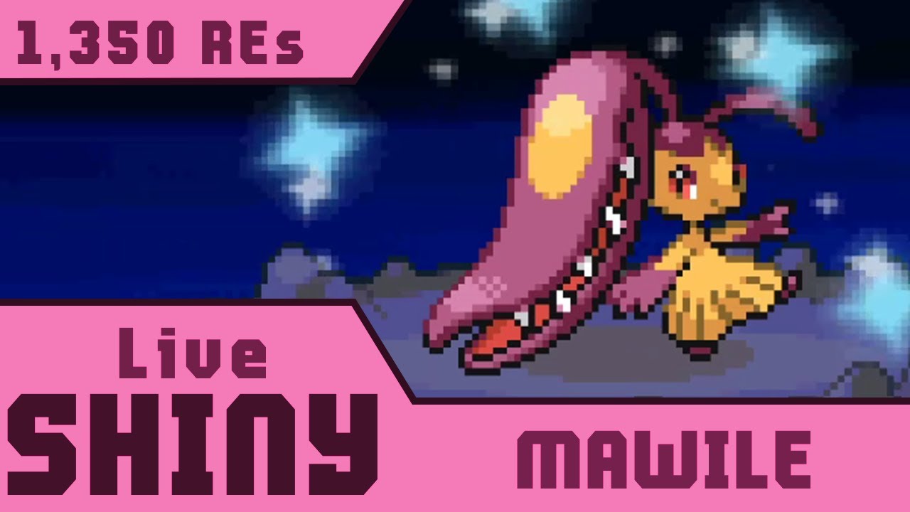 Live Shiny Mawile in 1,350 REs! • Pokemon Platinum