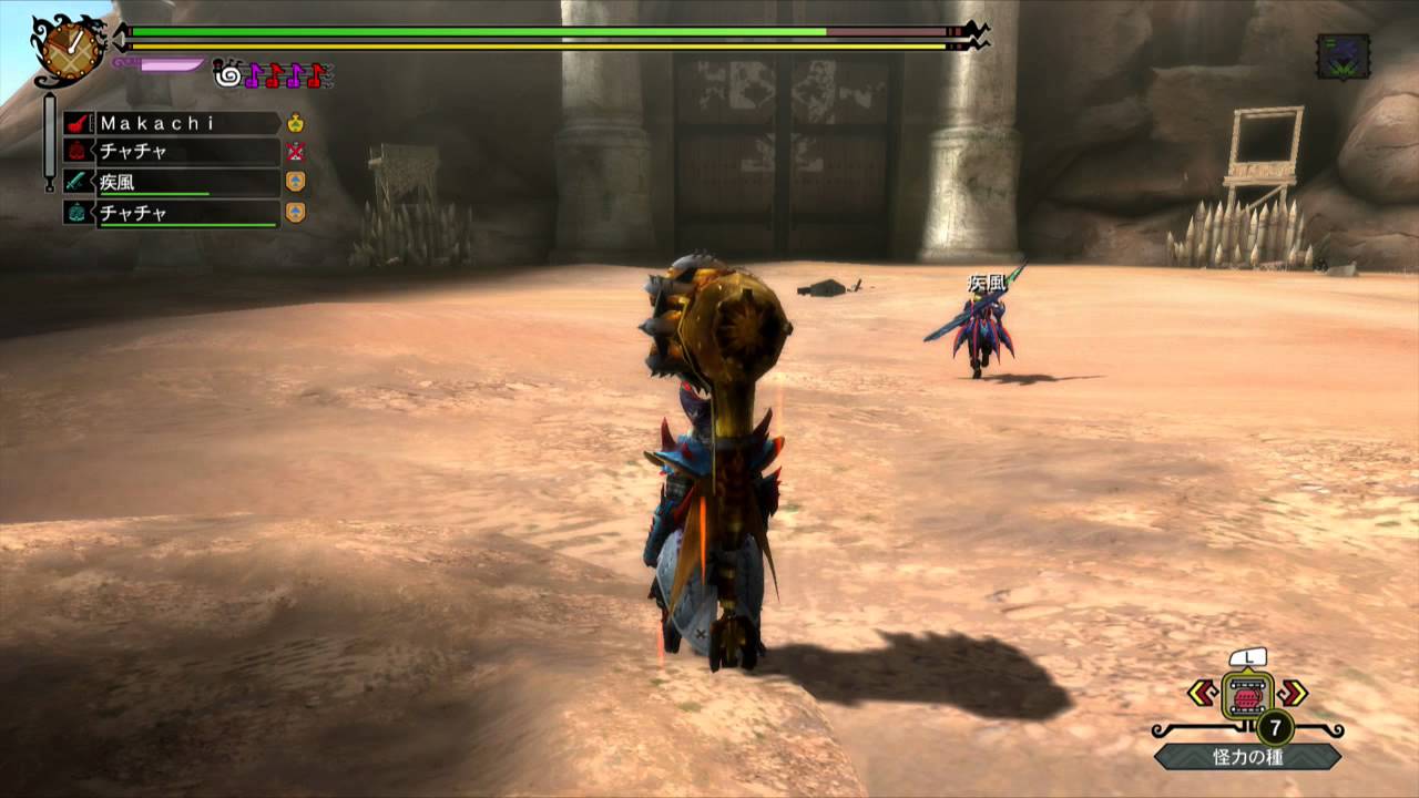 MH3G 「狩人の頂」 狩猟笛×太刀 5分針