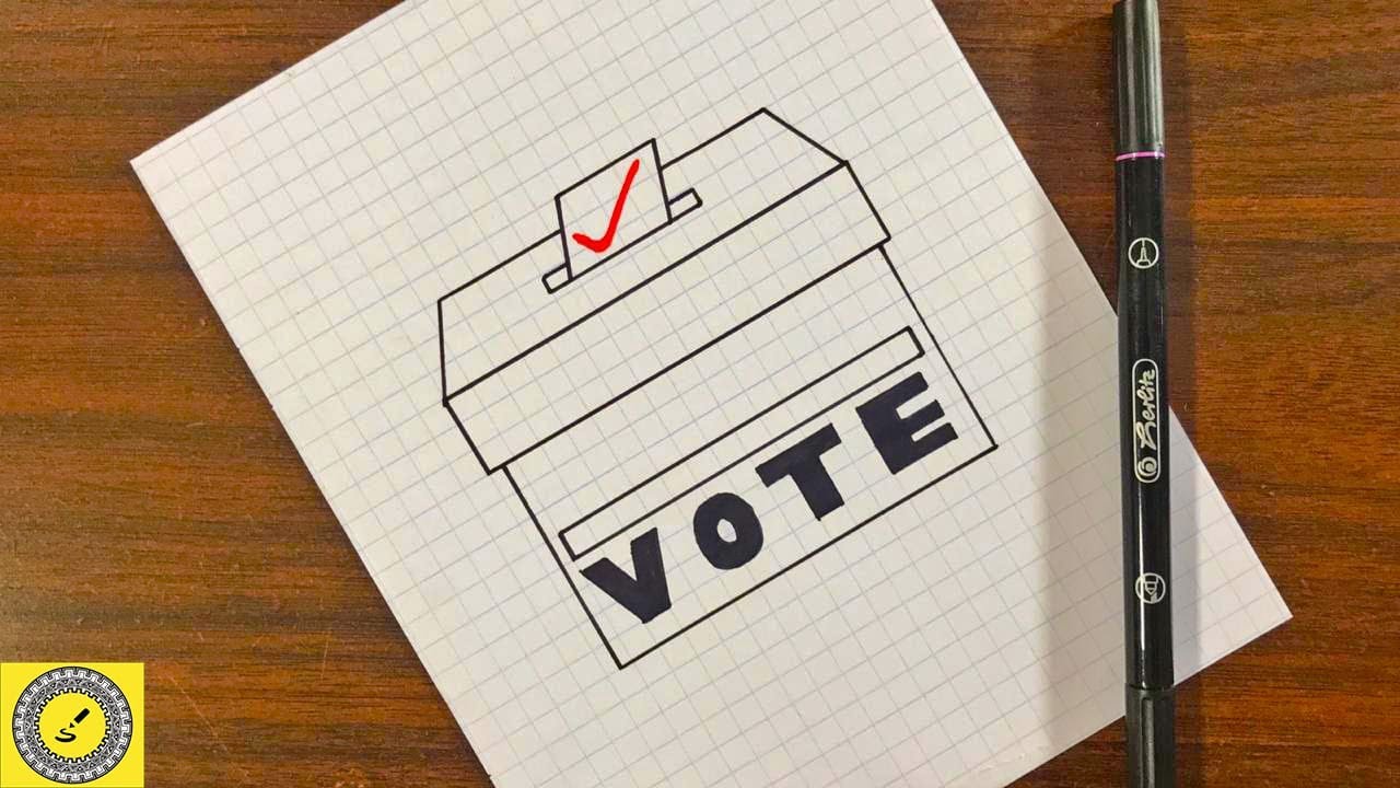 How To Draw a Ballot Box