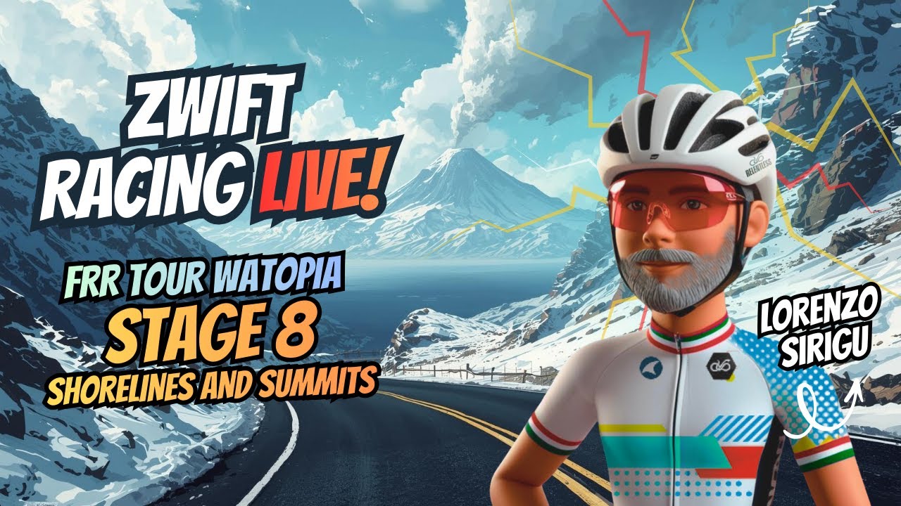 FRR Tour Watopia – Stage 8 | Shorelines and Summits | Category CAP