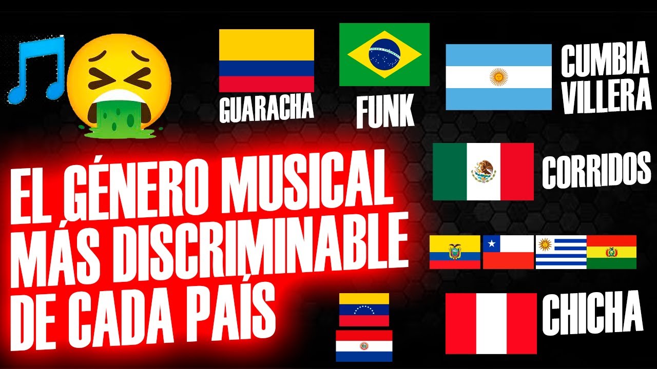 🤢 El PEOR GENERÓ MUSICAL de cada país SUDAMÉRICANO y MÉXICO   ♫