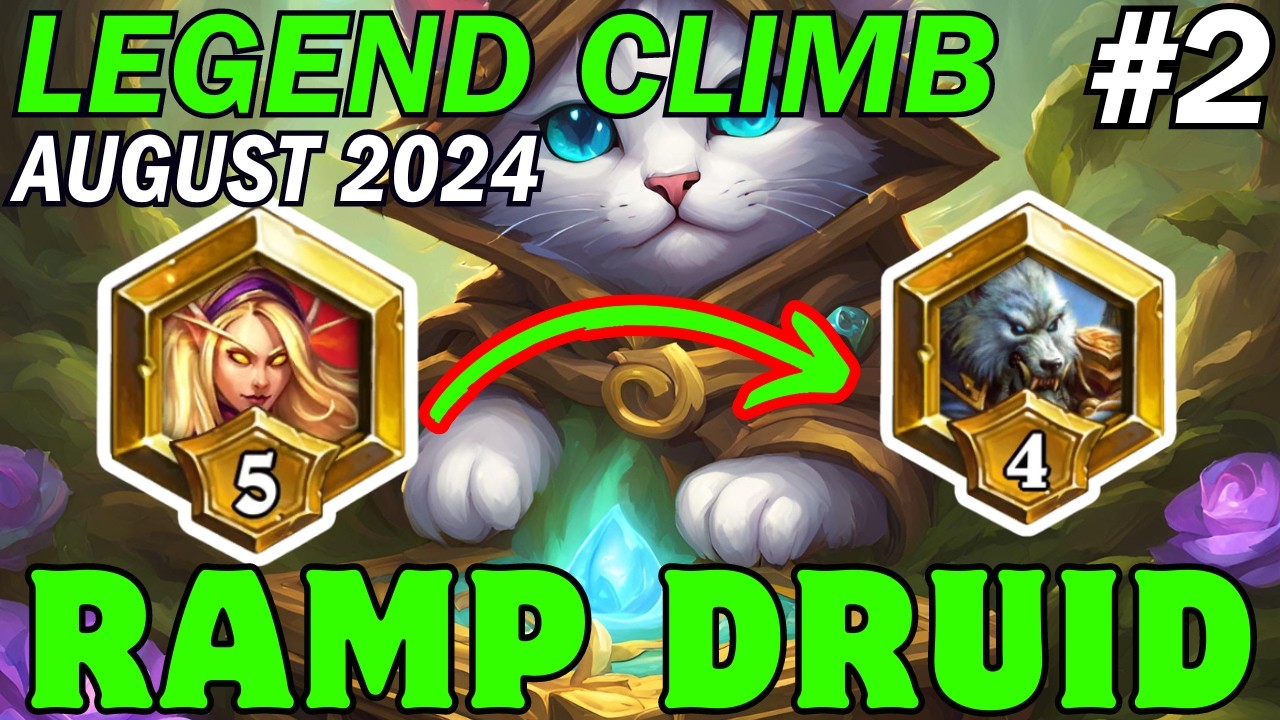 Shattering Dreams ► RAMP DRUID Deck on Ladder ► Legend Climb ► Ep. 2 ► Hearthstone Standard