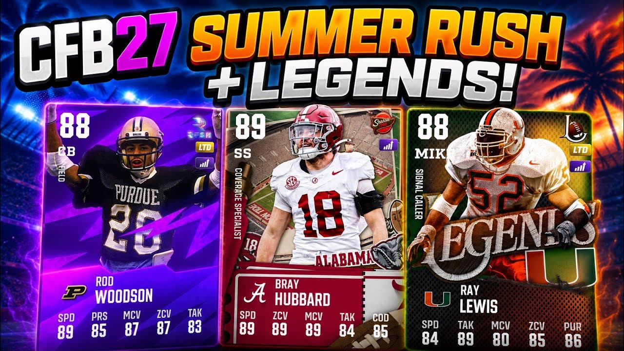 NEW BOLTS CURRENCY! LEGENDS & SUMMER RUSH IS LIVE NOW IN CFB 27 ULTIMATE TEAM!