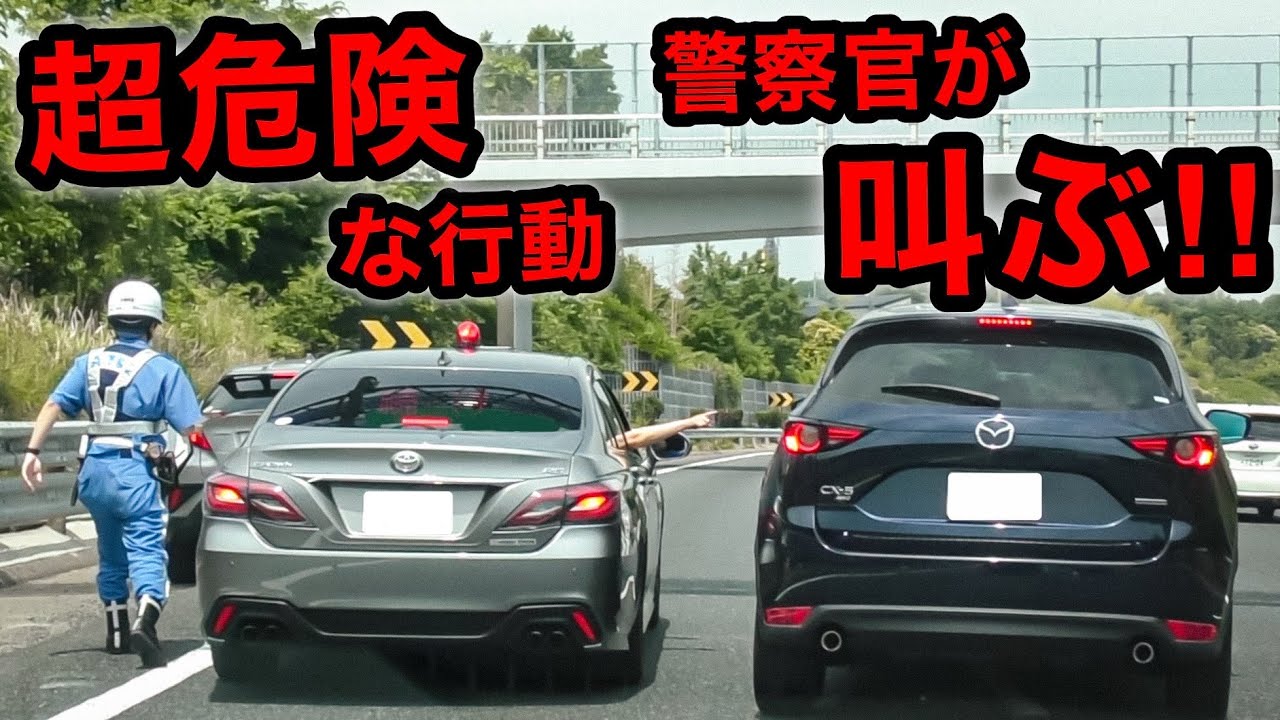 【警察官が叫ぶ‼️】超危険な行動をする車 vs 覆面パトカー‼️　[DQN 煽り運転 スカッと 警察 取り締まり]