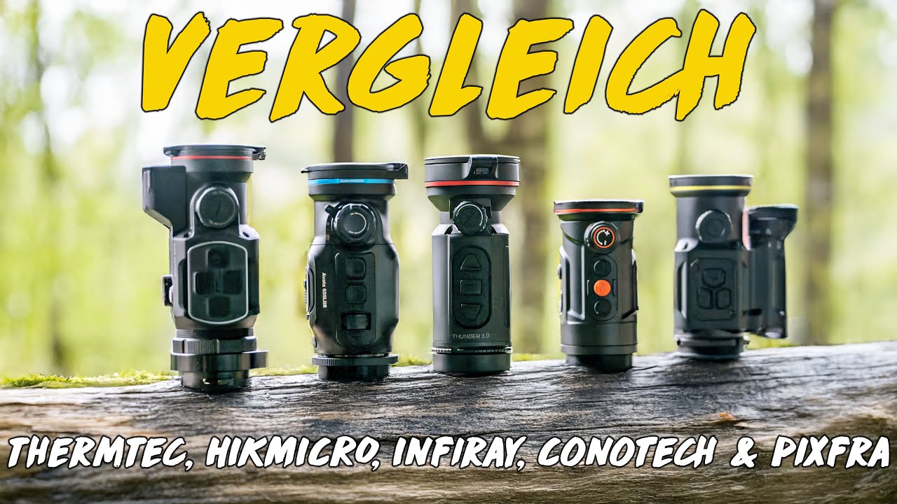 Vergleich - 50er Wärmebildvorsatzgeräte - ThermTec, HIKMICRO, InfiRay, Conotech & PixFra