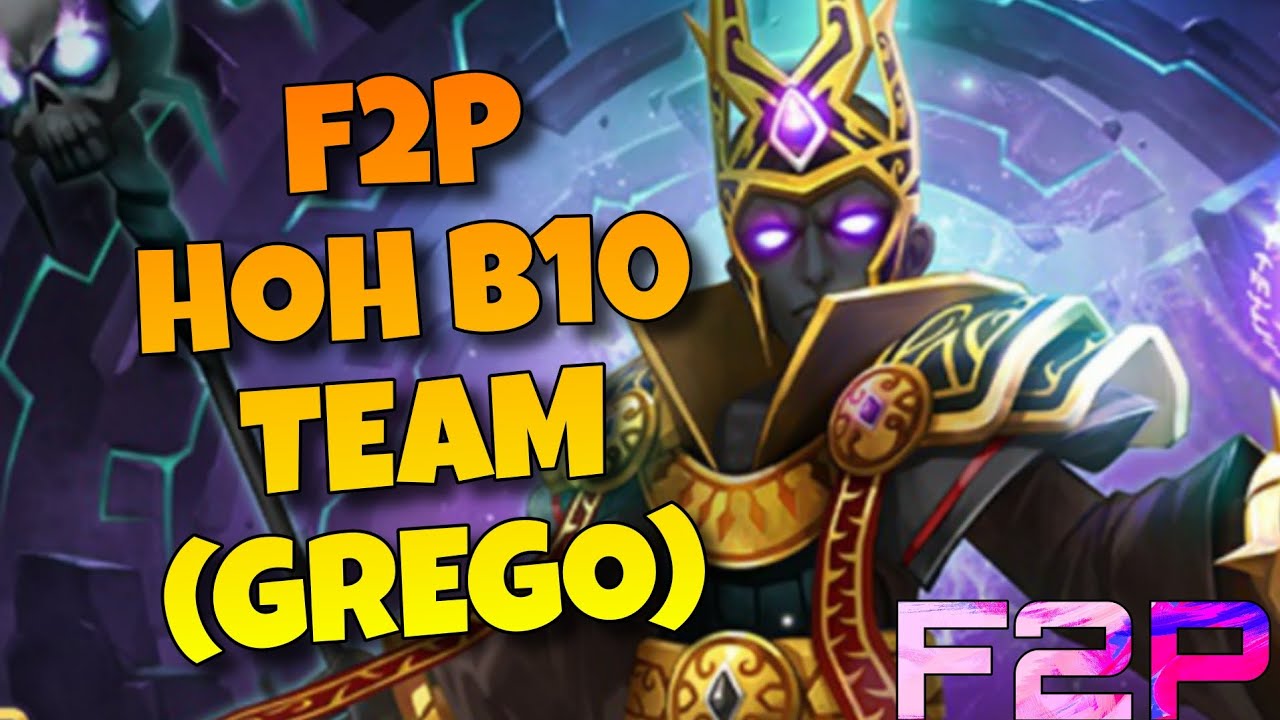 F2P HOH B10 DARK LICH (GREGO) FEBRUARY 2026 SUMMONERS WAR