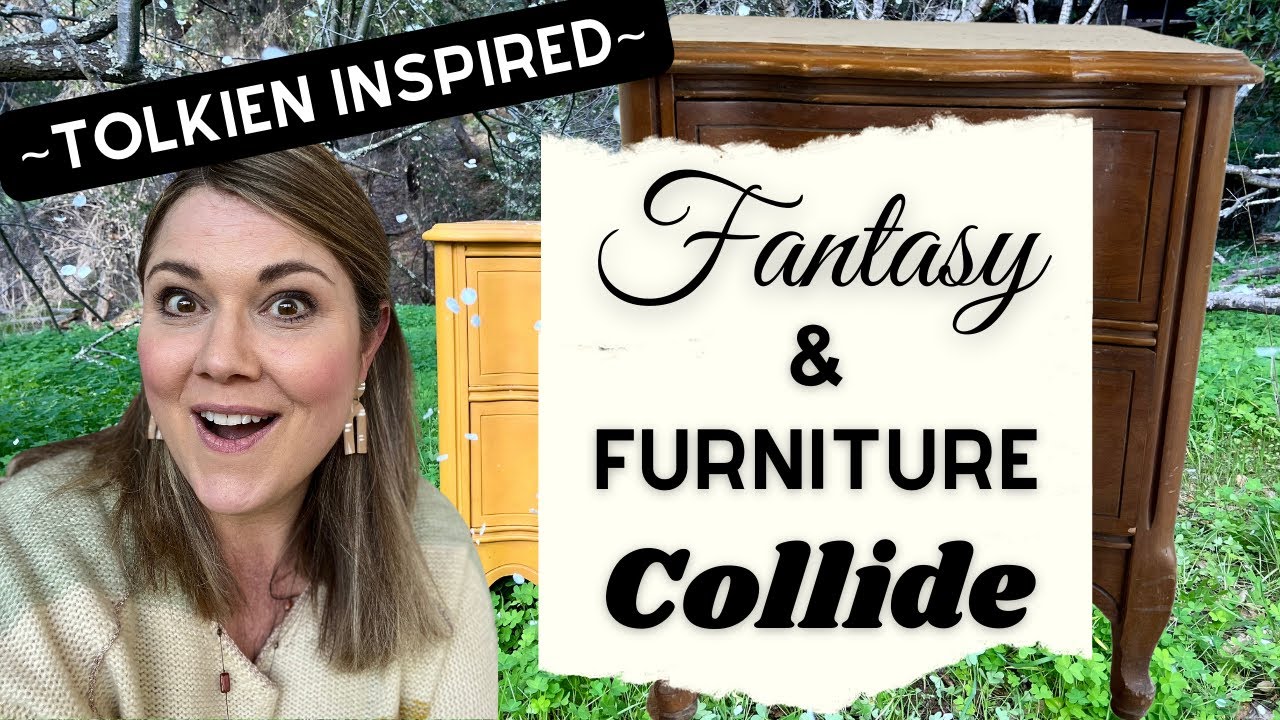 Преображение прикроватной тумбочки в стиле Толкиена | Furniture Fables
