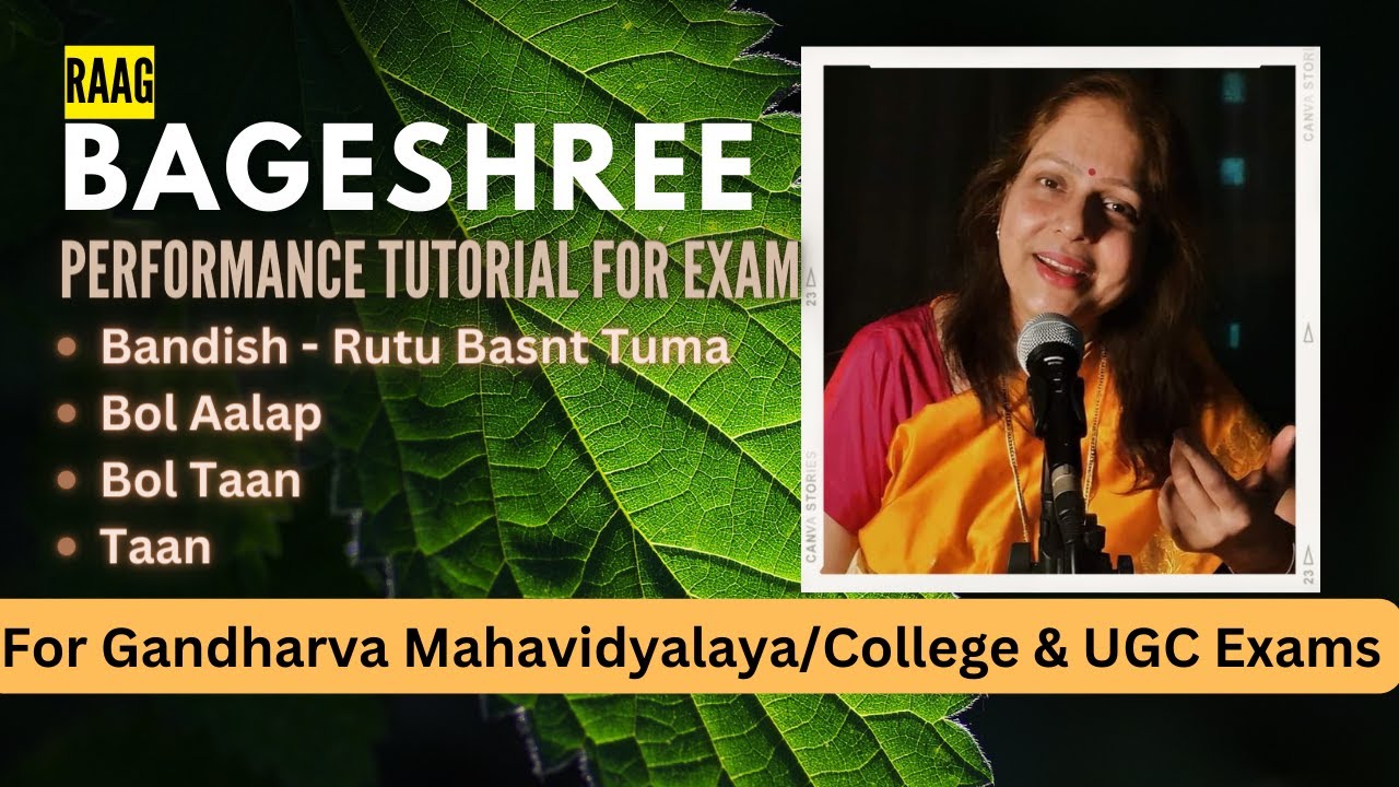 Raag Bageshree | Bandish | Rutu Basant Tuma | Gandharva Mahavidyalaya | Praveshika Pratham