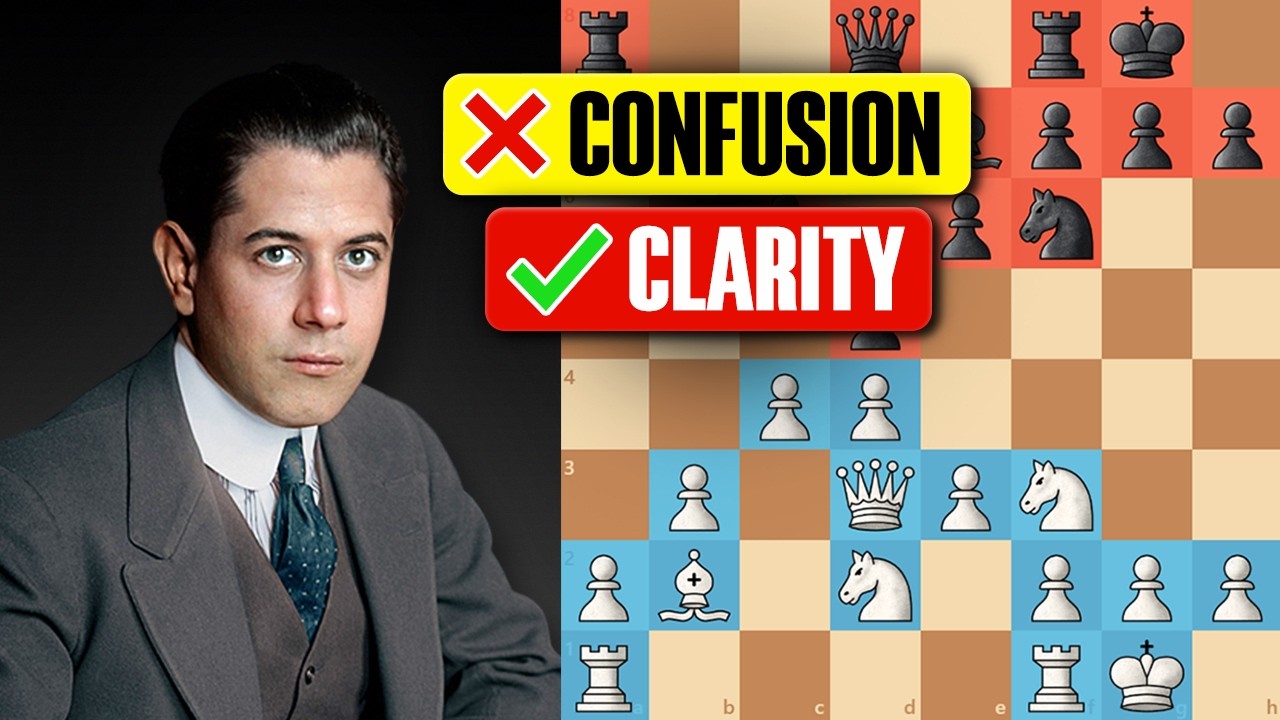 Capablanca&rsquo;s Simple Plan When You Don&rsquo;t Know What to Do [Middlegame Strategy]