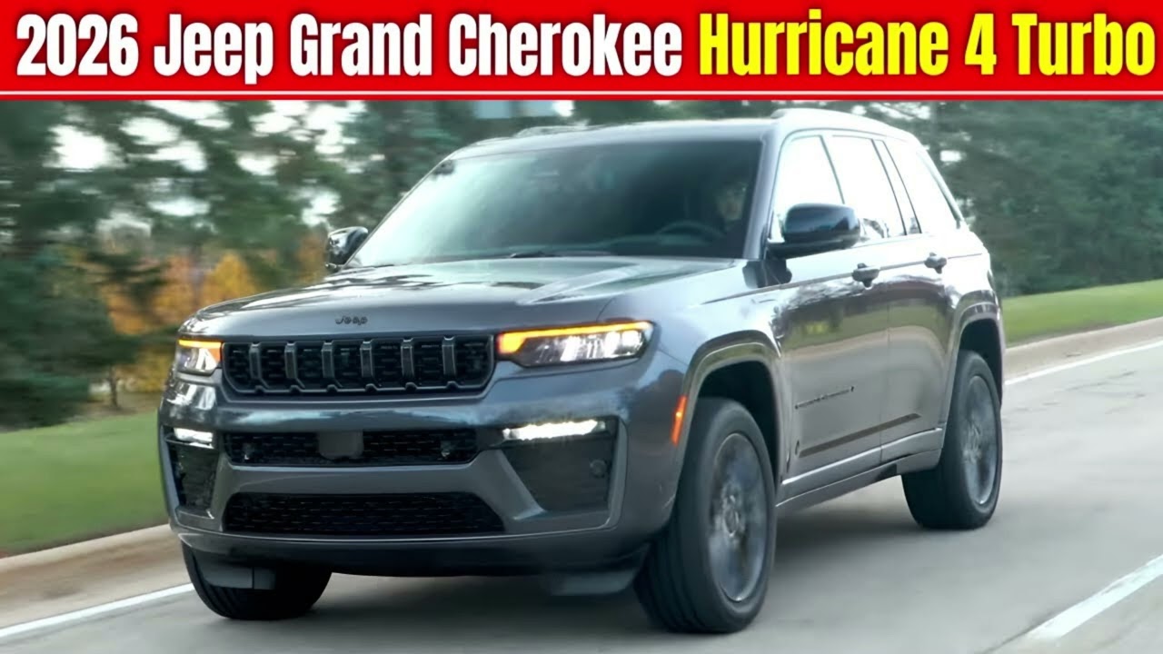 Jeep Grand Cherokee L 2026 года: Роскошный трехрядный внедорожник с новым турбонаддувом Hurricane.
