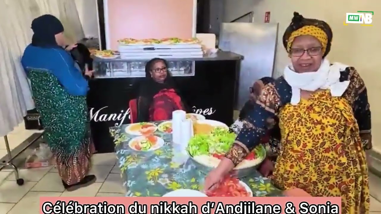 LA CÉLÉBRATION  DU NIKKAH D’ANDJILANE SAID & SONIA HOUSSEINE MHADJOU
