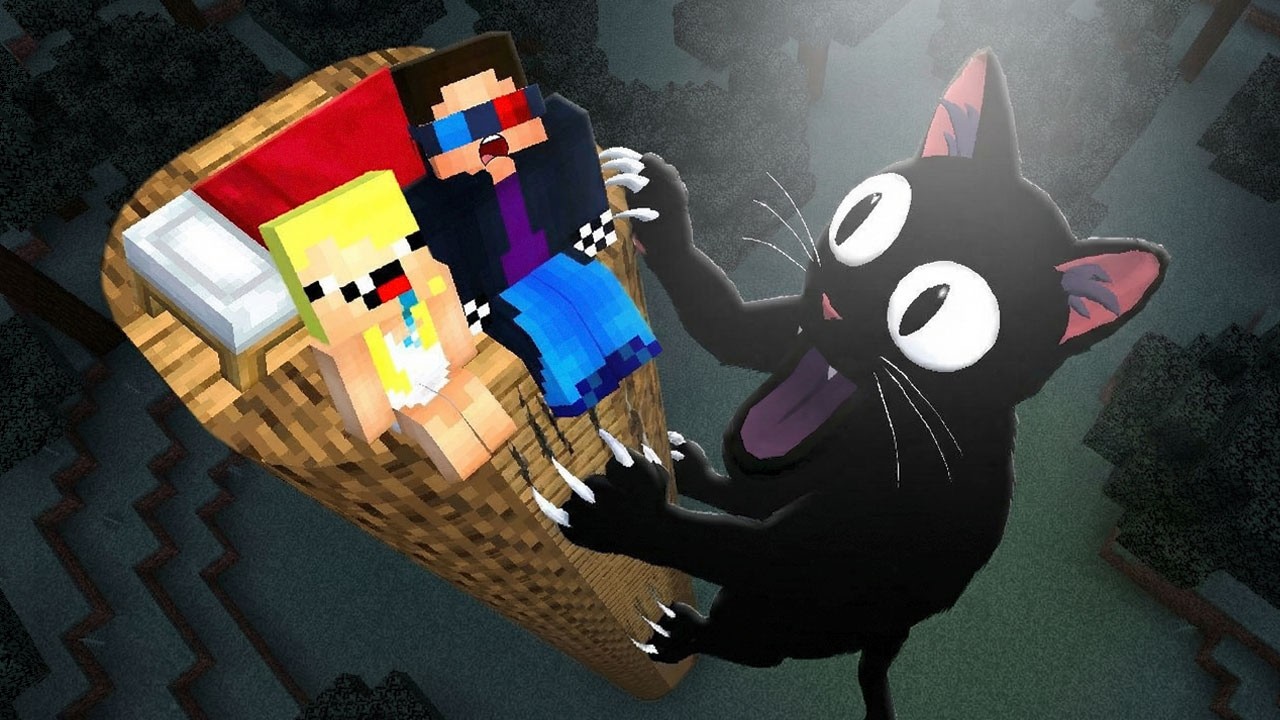 😾🌳ВЫЖИВАНИЕ НА БАШНЕ ПРОТИВ КОТА 99 НОЧЕЙ В ЛЕСУ В МАЙНКРАФТ! ШЕДИ МЕН MINECRAFT