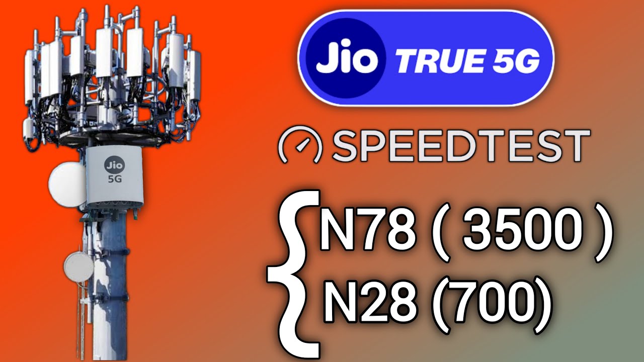 Jio True 5G Speed test N78 band and N28 band Near to the jio 5G tower | Jio 5G all band speed test
