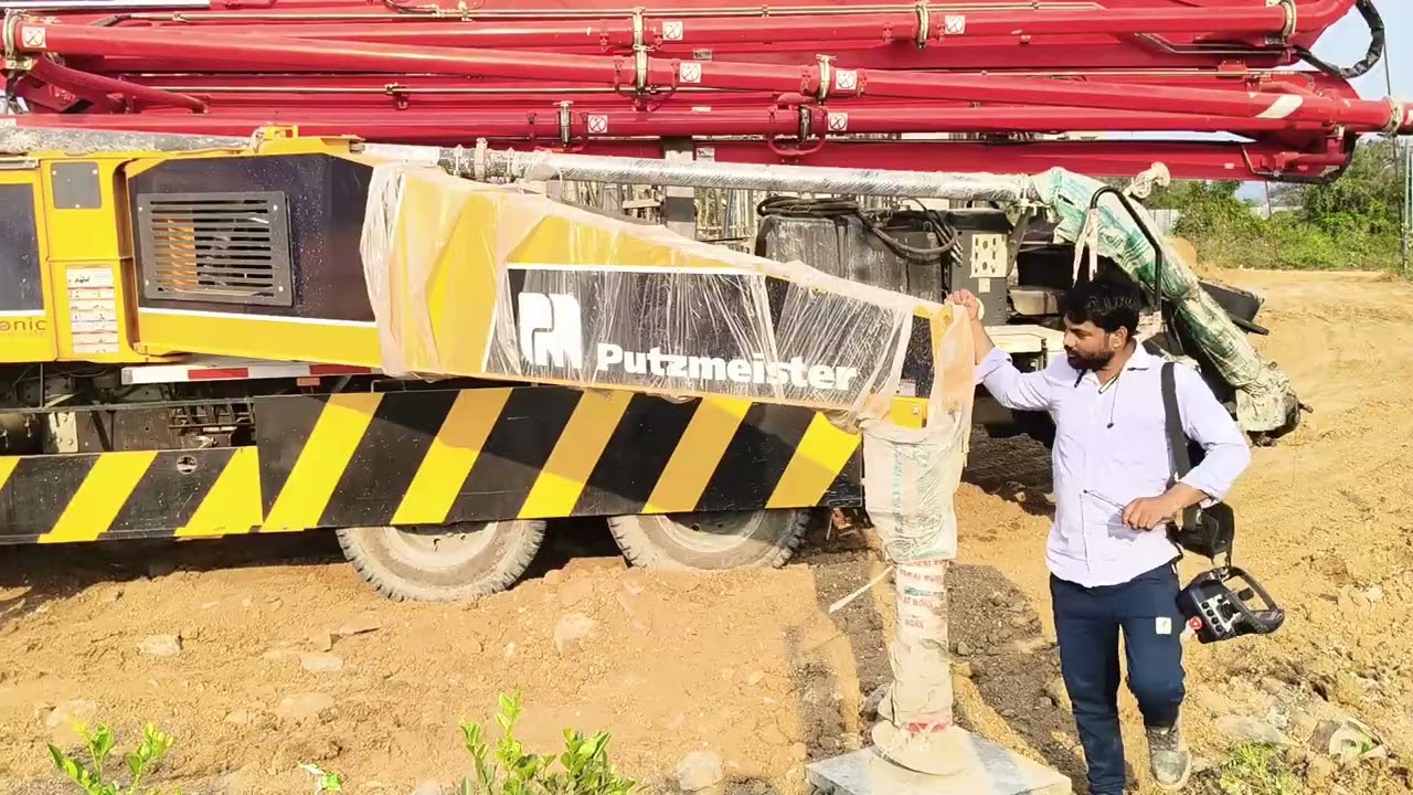 Boom machine open concreting work 👷👷#construction #viralvideo #trendingvlogs #abhi_vlogs 