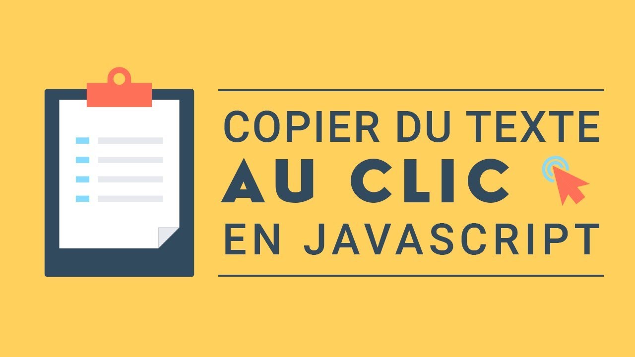 Comment copier du texte dans le presse-papier en JavaScript