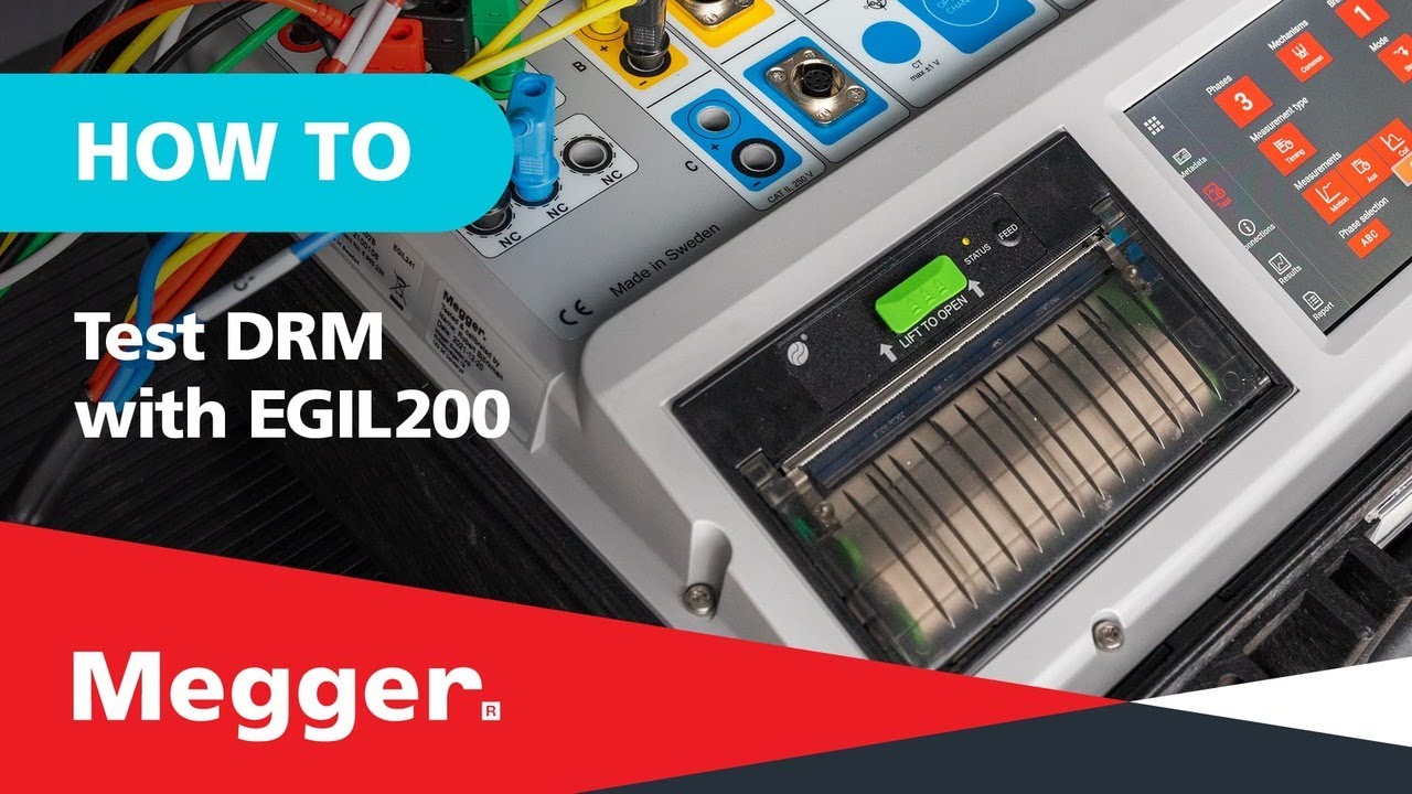 How to perform Dynamic Resistance Measurement (DRM) on outdoor circuit breakers with EGIL200