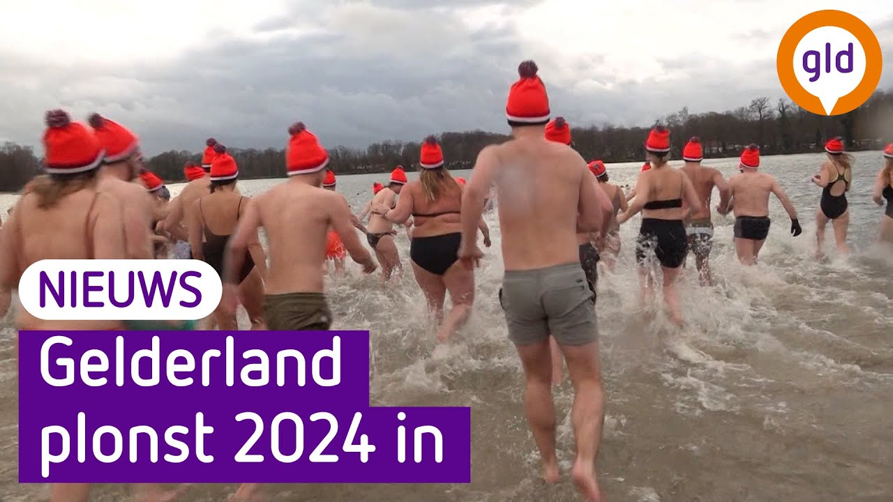 Nieuwjaarsduik in Winterswijk groot succes