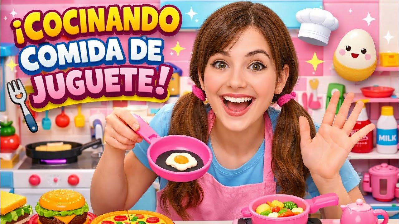 Cocinando comida de jugete 