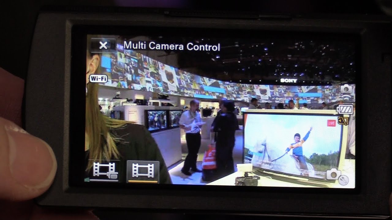 CES 2015 First Look: Controlling multiple Sony cameras through a single camcorder