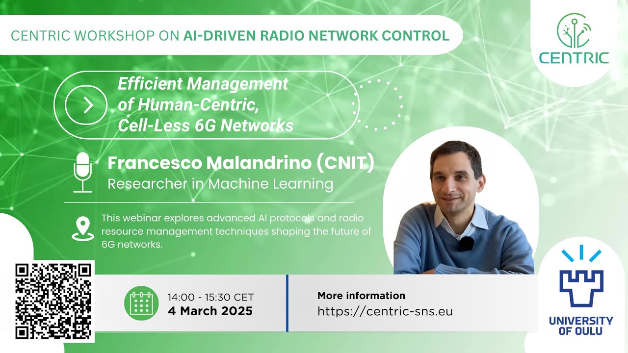 Francesco Malandrino (CNIT): Efficient Management of Human-Centric, Cell-Less 6G Networks