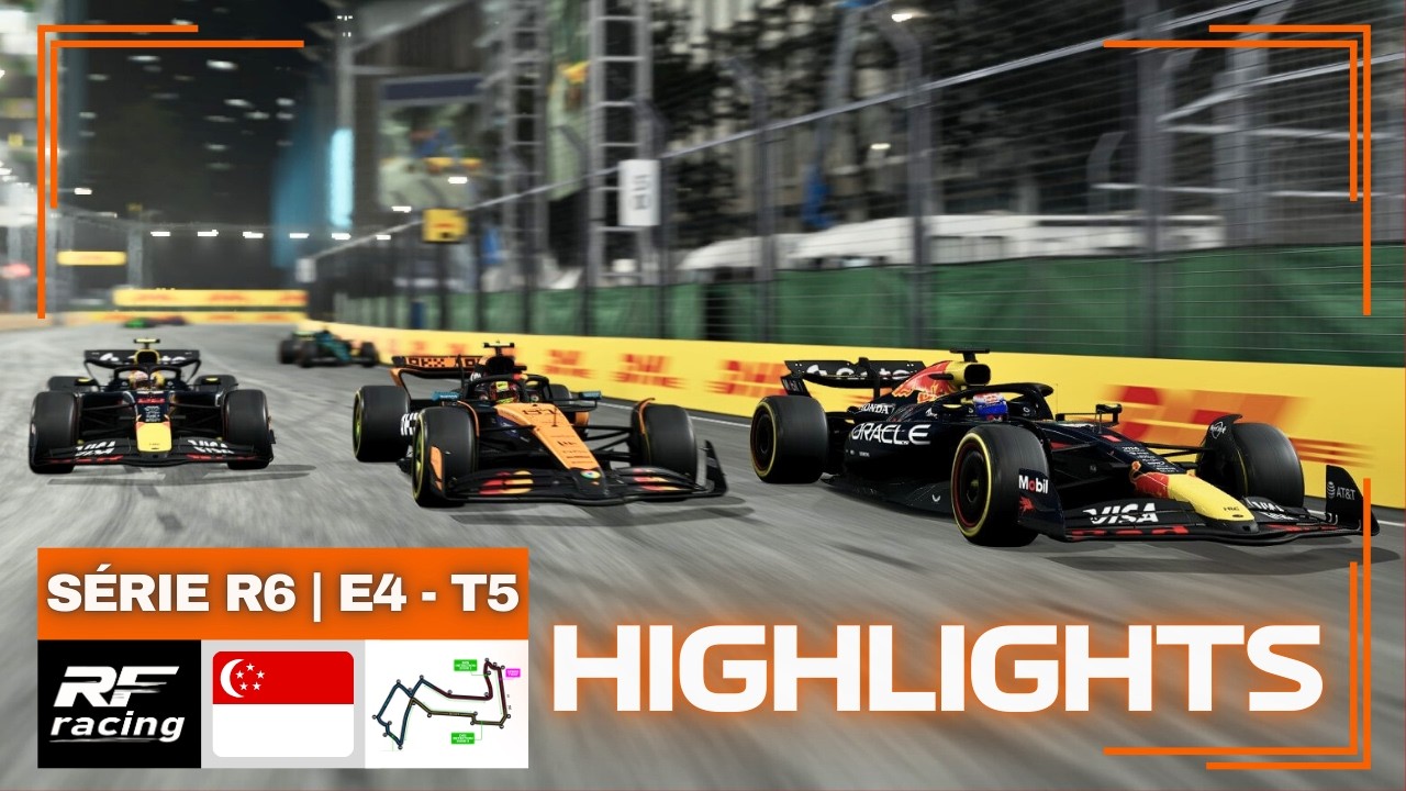 F1 25 - SINGAPURA - MARINA BAY 🇸🇬 | RFR LEAGUE - SÉRIE R6 - HIGHLIGHTS | ETAPA 4 | TEMPORADA 5