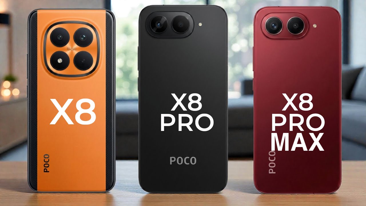 Poco X8 vs Poco X8 Pro vs Poco X8 Pro Max