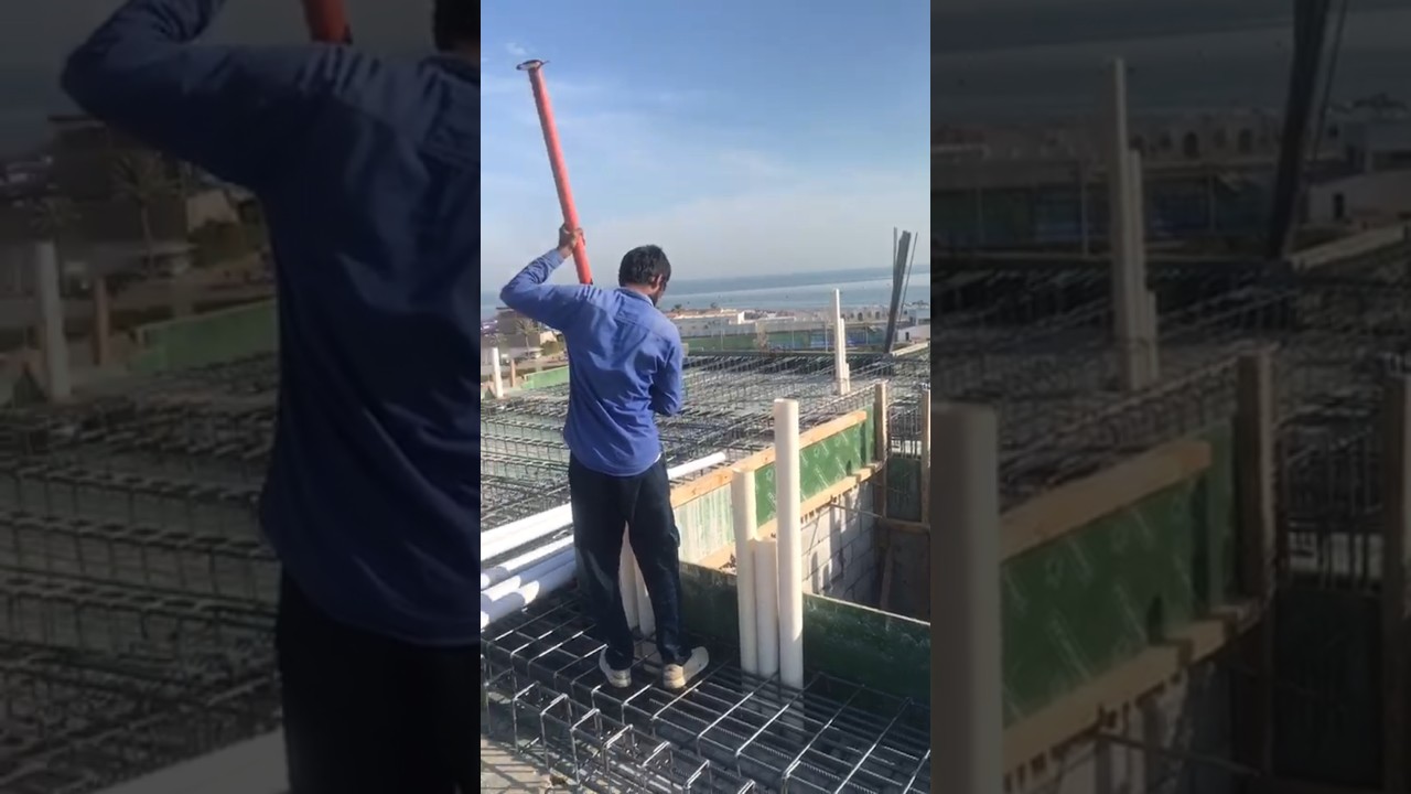 Slab work😯#slabwork#slabshuttering#construction#work#gulf#polystyrene#youtubefeed#shorts#engineering