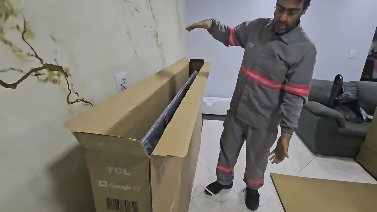 Unboxing - TV 75P7K TCL 4k