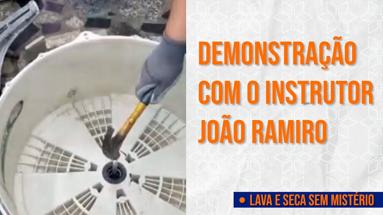 TROCA DE ROLAMENTOS DE UMA LAVA E SECA - CORTES DA LIVE