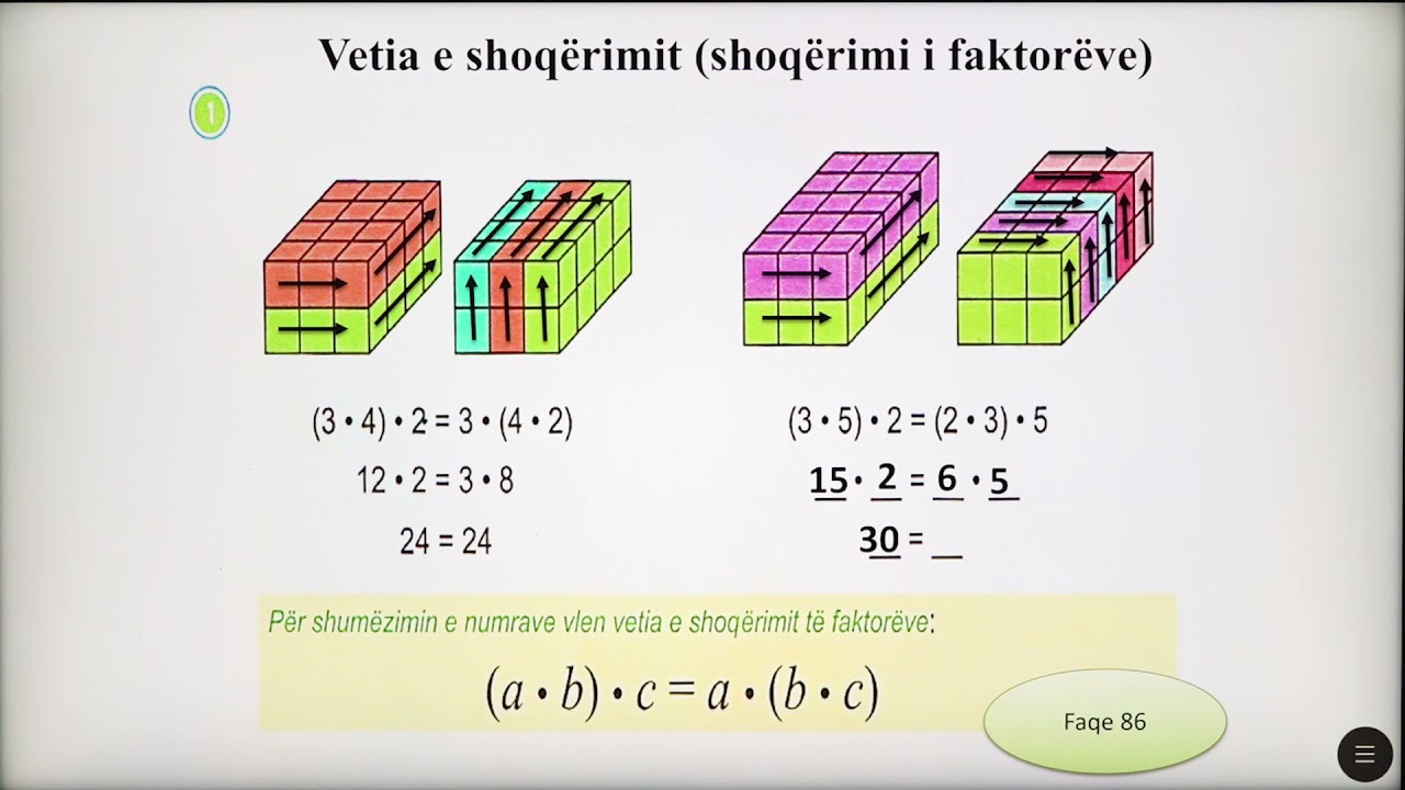 3 02 083 - Java 17 - Matematikë - Vetia e shoqërimit shoqërimi i faktorëve