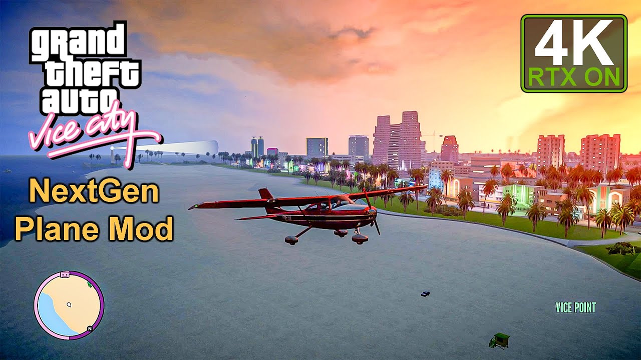 2025 GTA VICE CITY - PLANE MOD - NEXTGEN INCREDIBLE GRAPHICS [4K RTX ON]