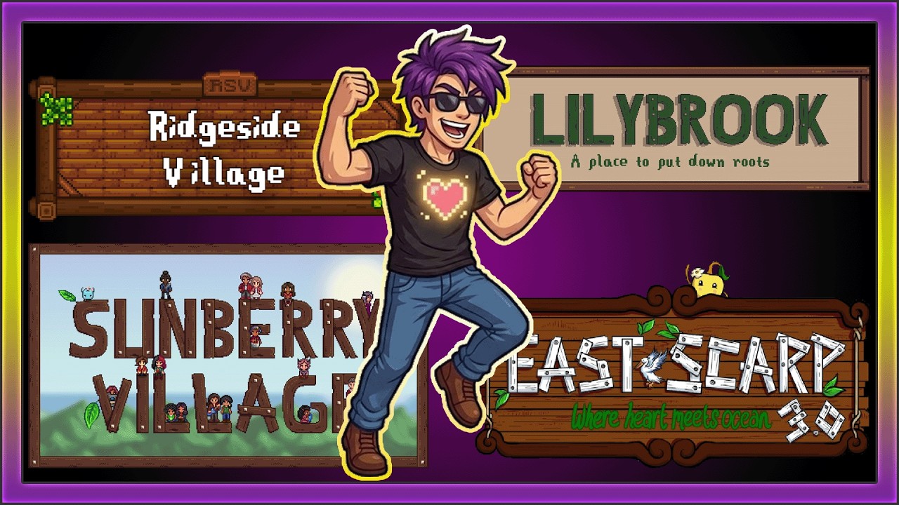 Stardew Valley Mega Content Run (East Scarp, Ridgeside, Lilybrook, Sunberry) LIVE!