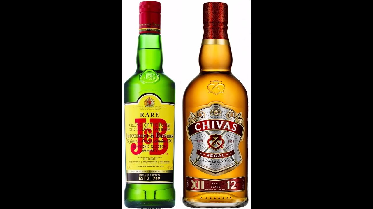 Сравнение Blended Scotch Whisky J&B Rare с Whisky Chivas Regal.