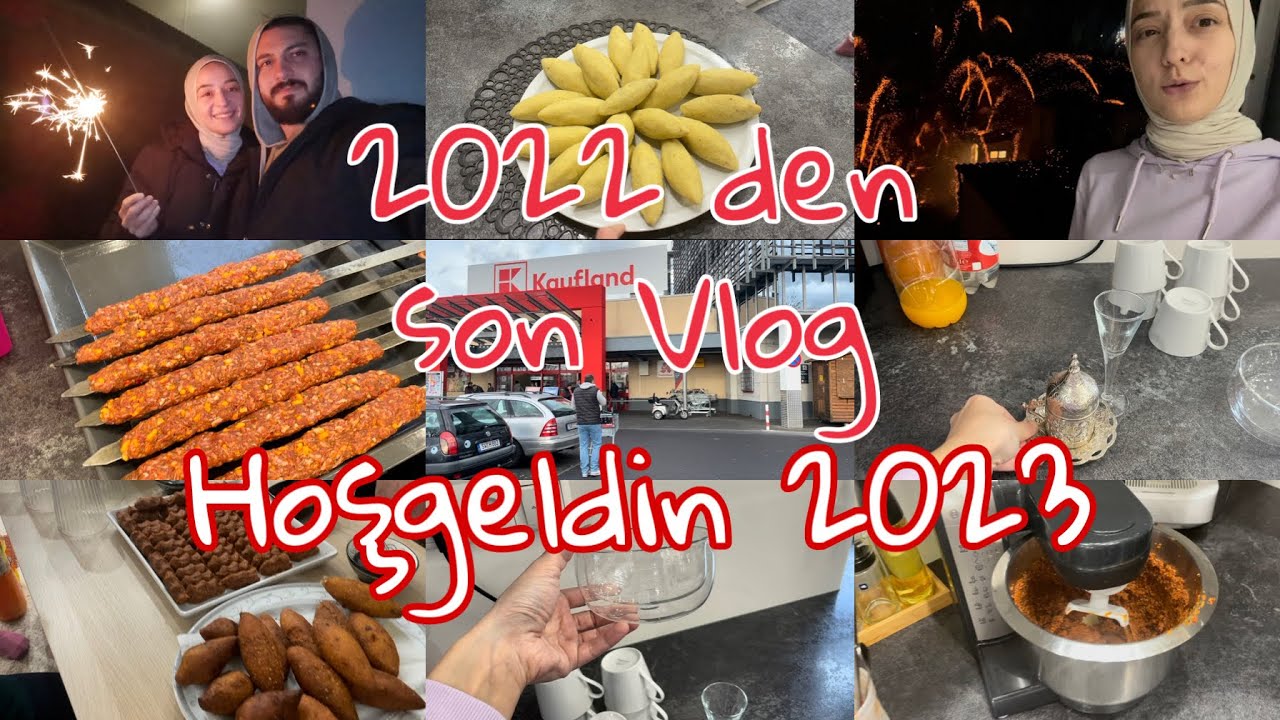 Hoşgeldin 2023 | yılbaşı vlog | yeni yıl | almanya | adana ve icli köfte tarifi | yeni mutfak eşyası