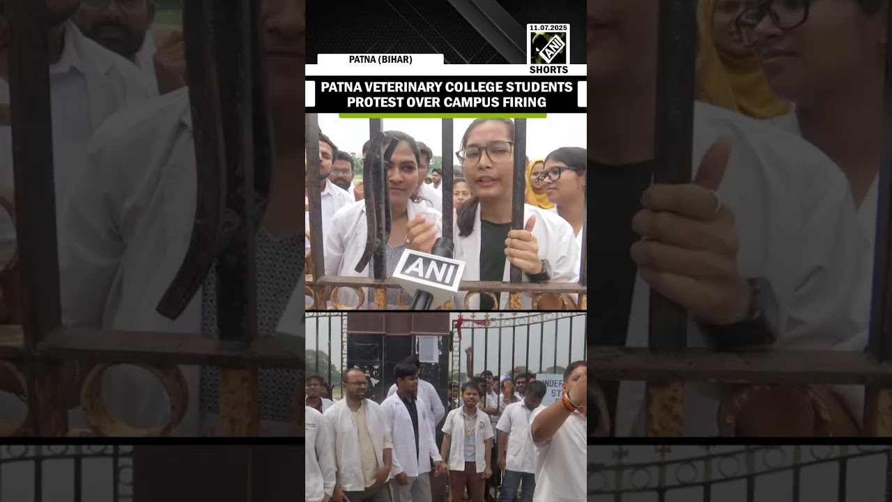 Patna Veterinary College&rsquo;s students protest over campus firing, demand security