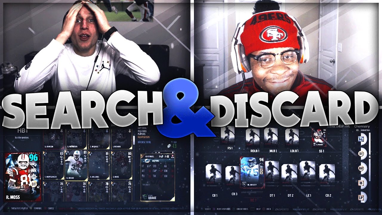 SEARCH AND DISCARD! INSANE WAGER Vs. Victionary! Madden 17 Ultimate Team